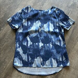 Blue Printed Top